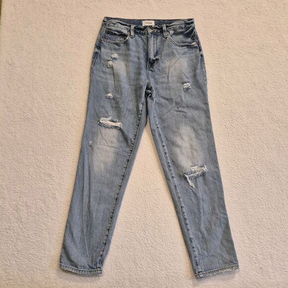 PISTOLA Presley High Rise Jeans 27 Blue Virginia Beach 90s Vintage Distressed - Picture 2 of 12